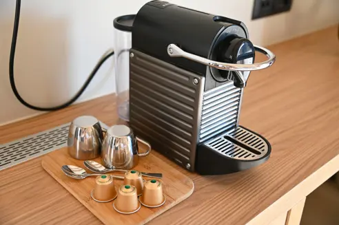 Kapsel-kaffemaskine på alle værelser