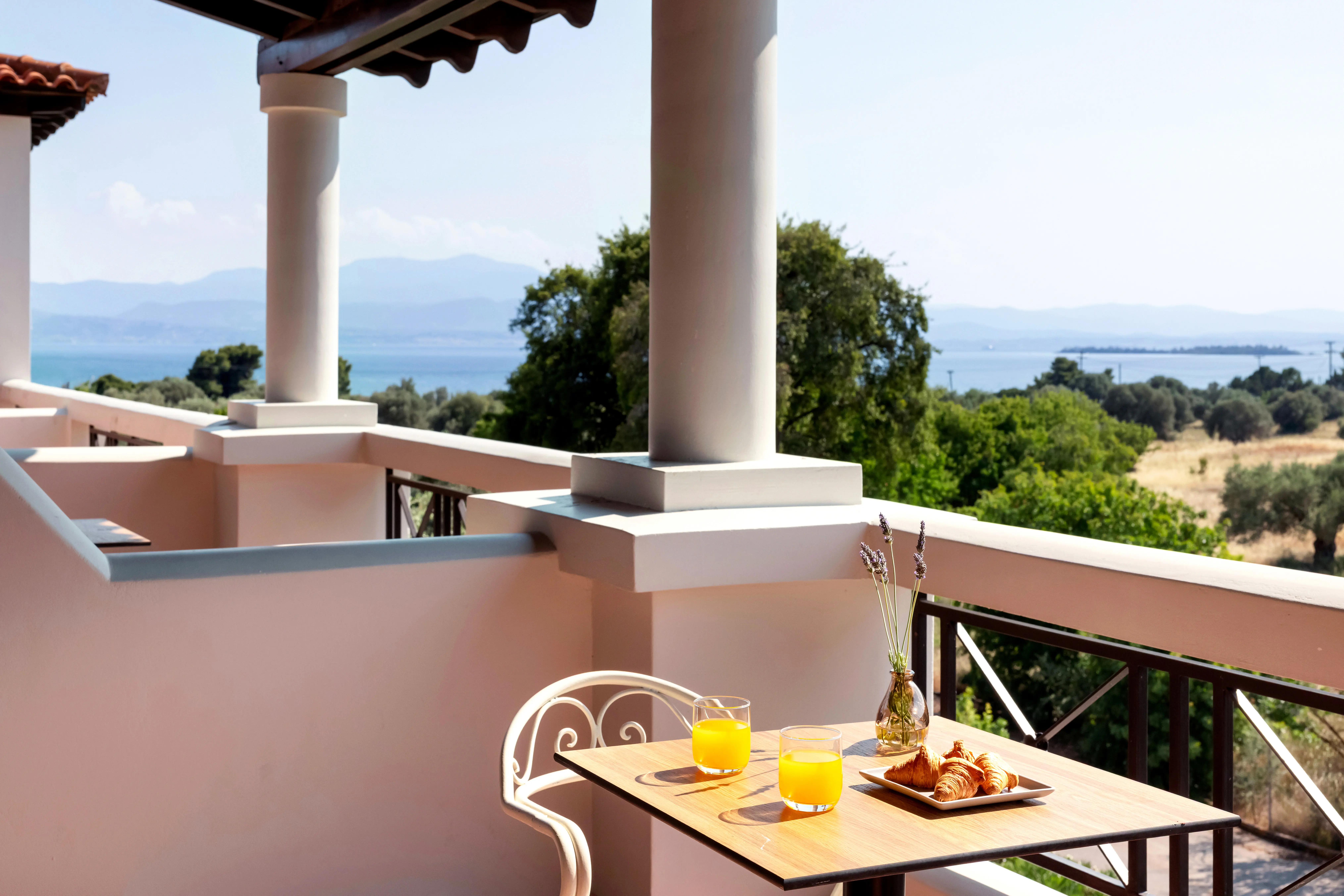 Eksempel på Serenity værelse med havudsigt