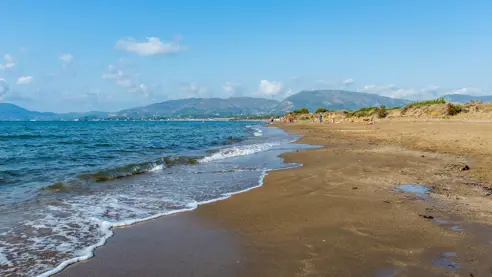 Stranden ved Villa Nostos