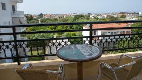 Eksempel på udsigt fra balkon 