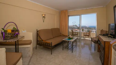 Eksempel på stue i toværelses lejlighed