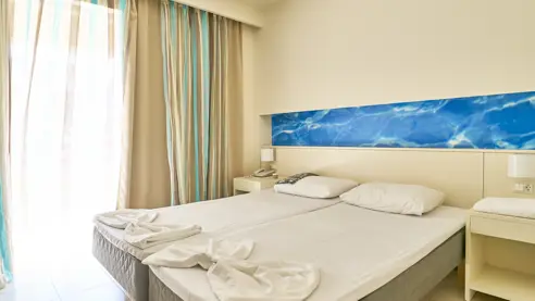 Soveværelse i toværelses lejlighed