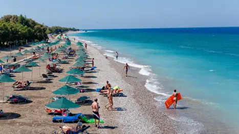 Stranden ved Matoula Beach 