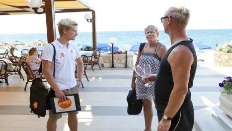 Tæt på stranden