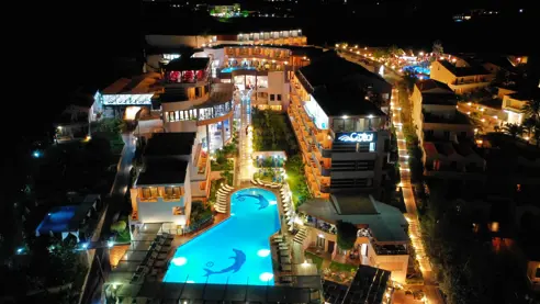 Hotel Galini Sea View i aftentimerne 