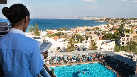 Eksempel på udsigt fra balkon 
